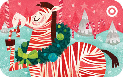 Target GiftCard: Peppermint Zebra